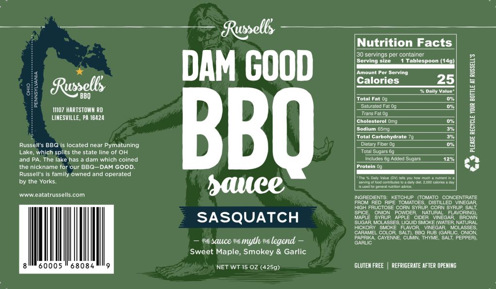 Nova Maple Syrup Russell’s BBQ Sauce